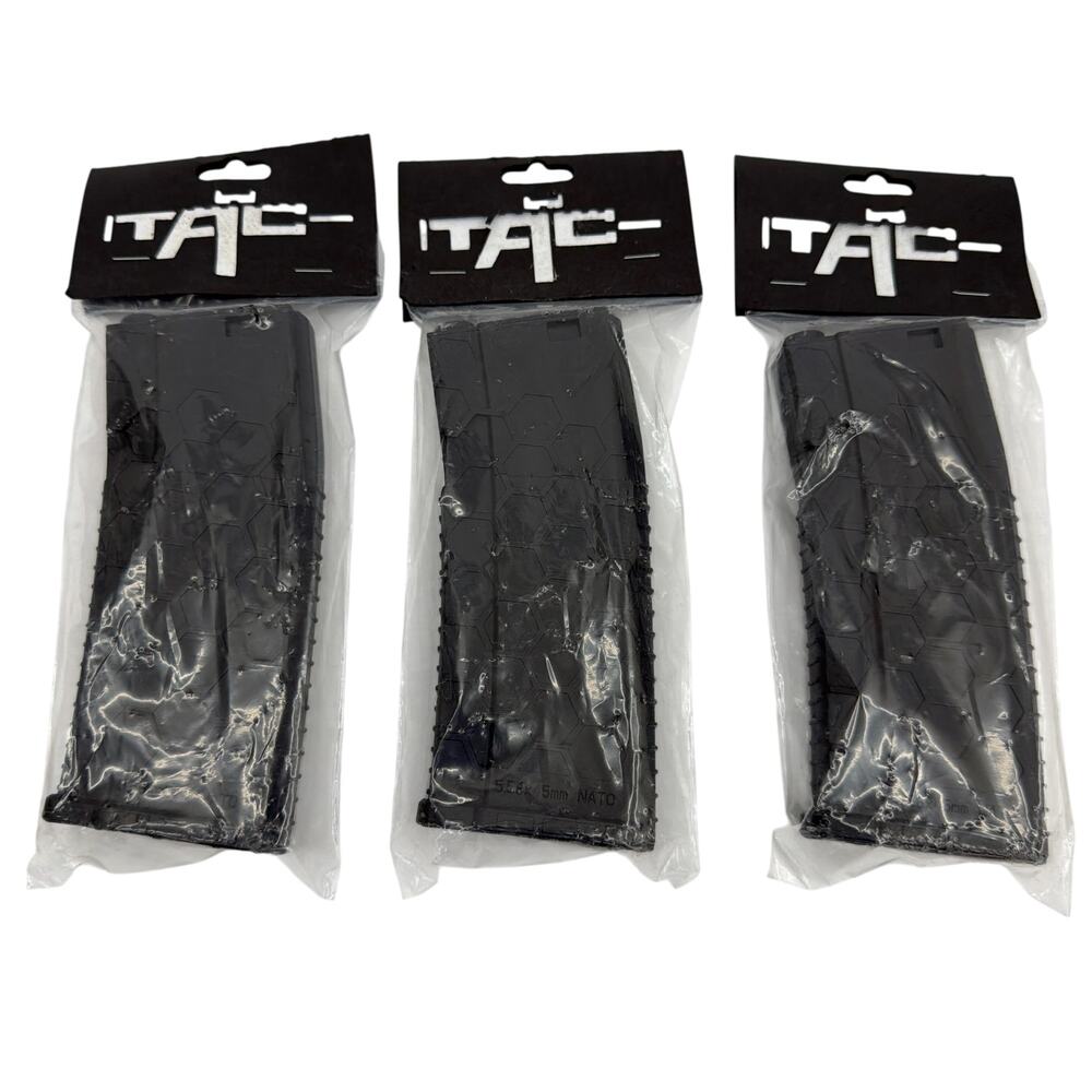 Lot of 3 Gelly Magazine M4 Large Black Gel Blaster Magazines Sealed - Picture 1 of 5